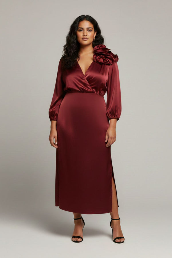 Maroon Datenight Dress