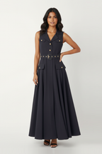 Flared  Belt Dress