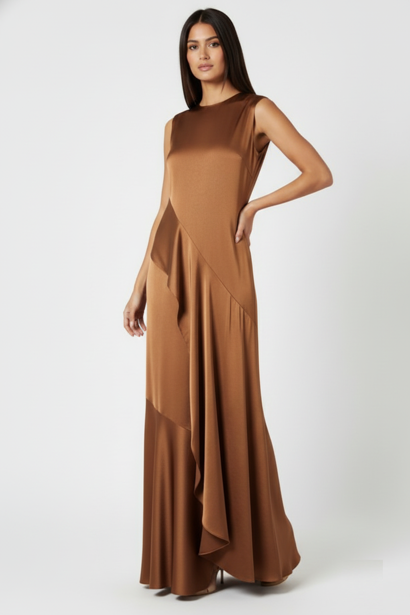 Brown cascade Maxi
