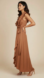 Ruffle Wrap Dress