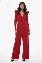 The Scarlet Ruffle Jumpsuit