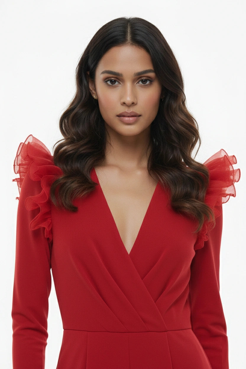 The Scarlet Ruffle Jumpsuit