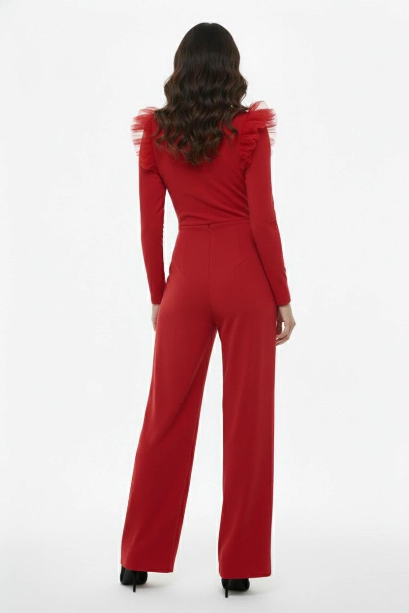 The Scarlet Ruffle Jumpsuit