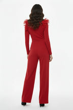 The Scarlet Ruffle Jumpsuit