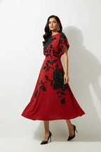 The Noir Blossom Midi