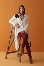 The Asymmetric sequined Bloom Shirt