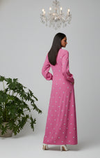 Royal Petal Column Dress