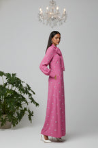 Royal Petal Column Dress