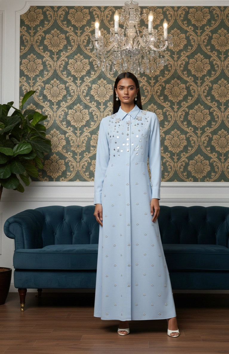 The Azure Shirt Dress