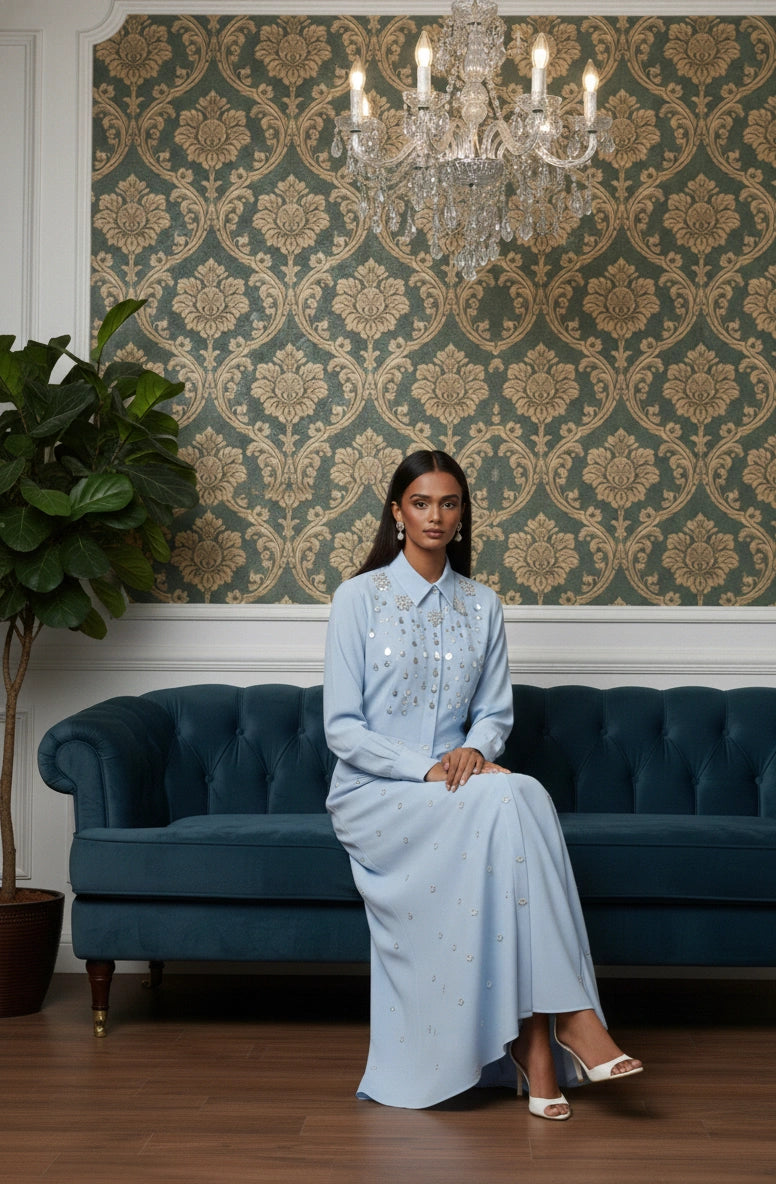 The Azure Shirt Dress