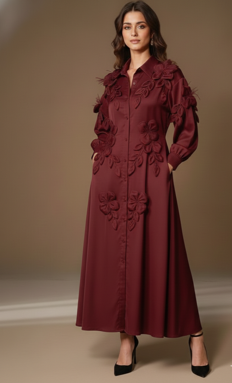 The Midnight empress Shirt Dress