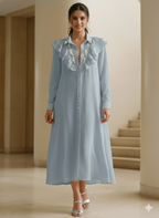 Dewdrop Ruffle Gown