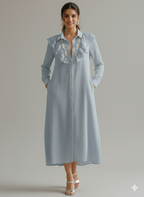 Dewdrop Ruffle Gown