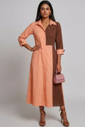 The Colorblocked A line Dress