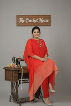 Omber shaded Tangerinw Kaftan set