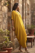 Draped Cowl Dress