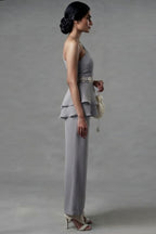 Misty Cloud peplum Co-Ord Set