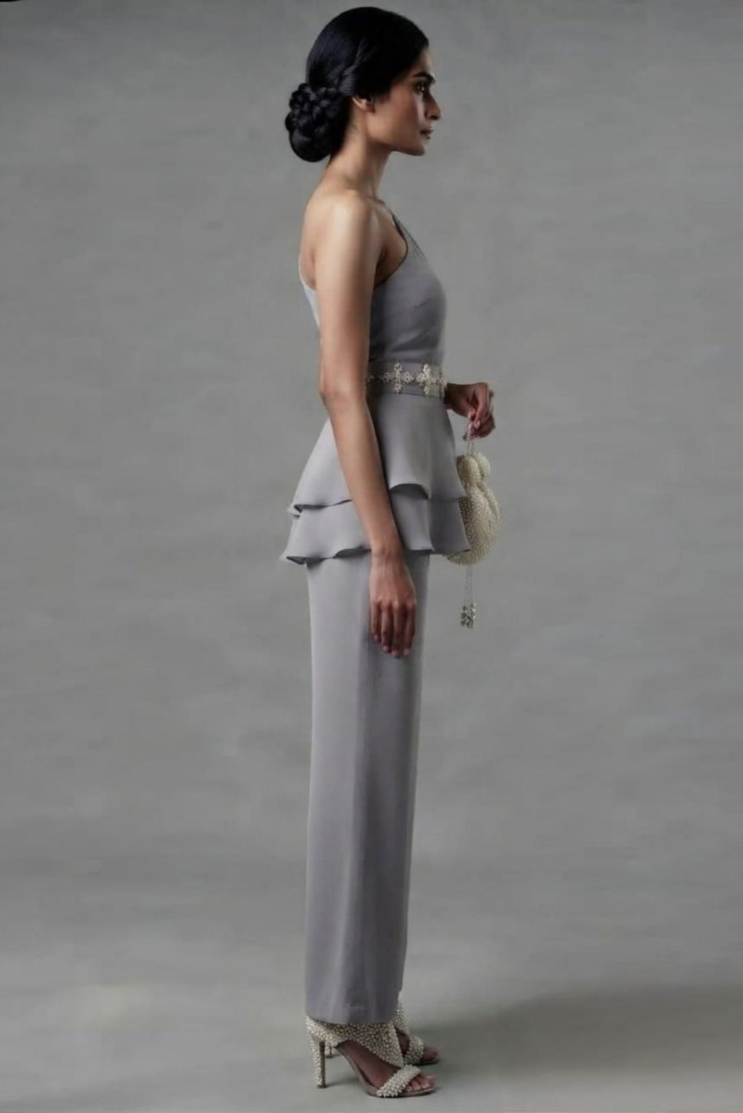 Misty Cloud peplum Co-Ord Set