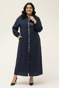 The Sequined buttoned Shirt Dress
