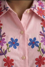 Floral Symphony Cotton Shirt