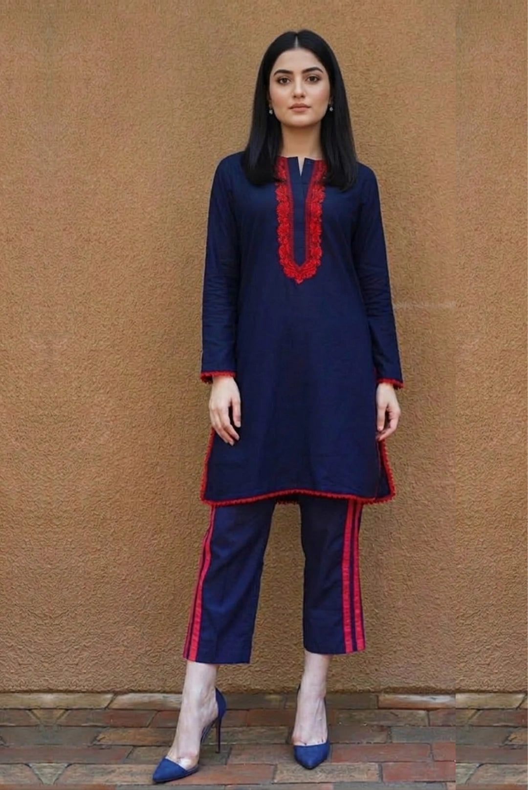 Indigo blue Bloom kurta set