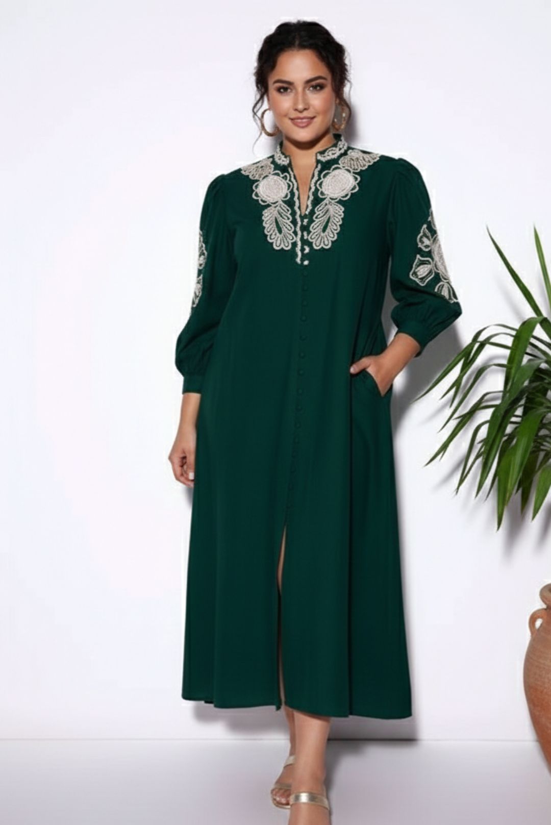 The Emerald A line Dress