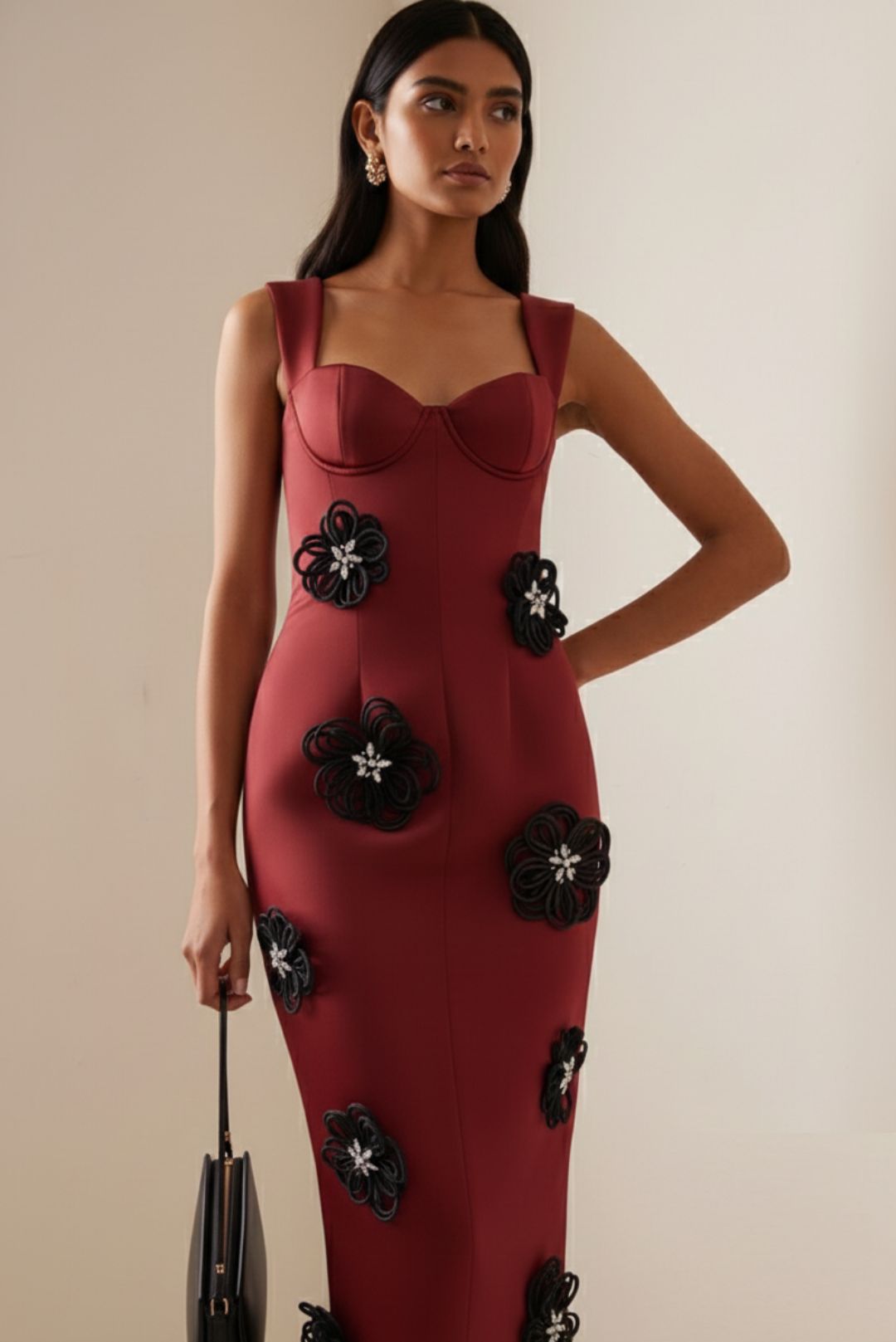 Ruby Corset Midi Dress