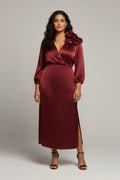 Maroon Datenight Dress
