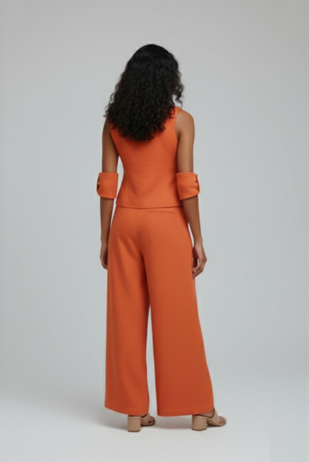 Tangerine floral Co-ord Set