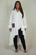 Statement High-Low Shirt