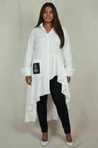 Statement High-Low Shirt