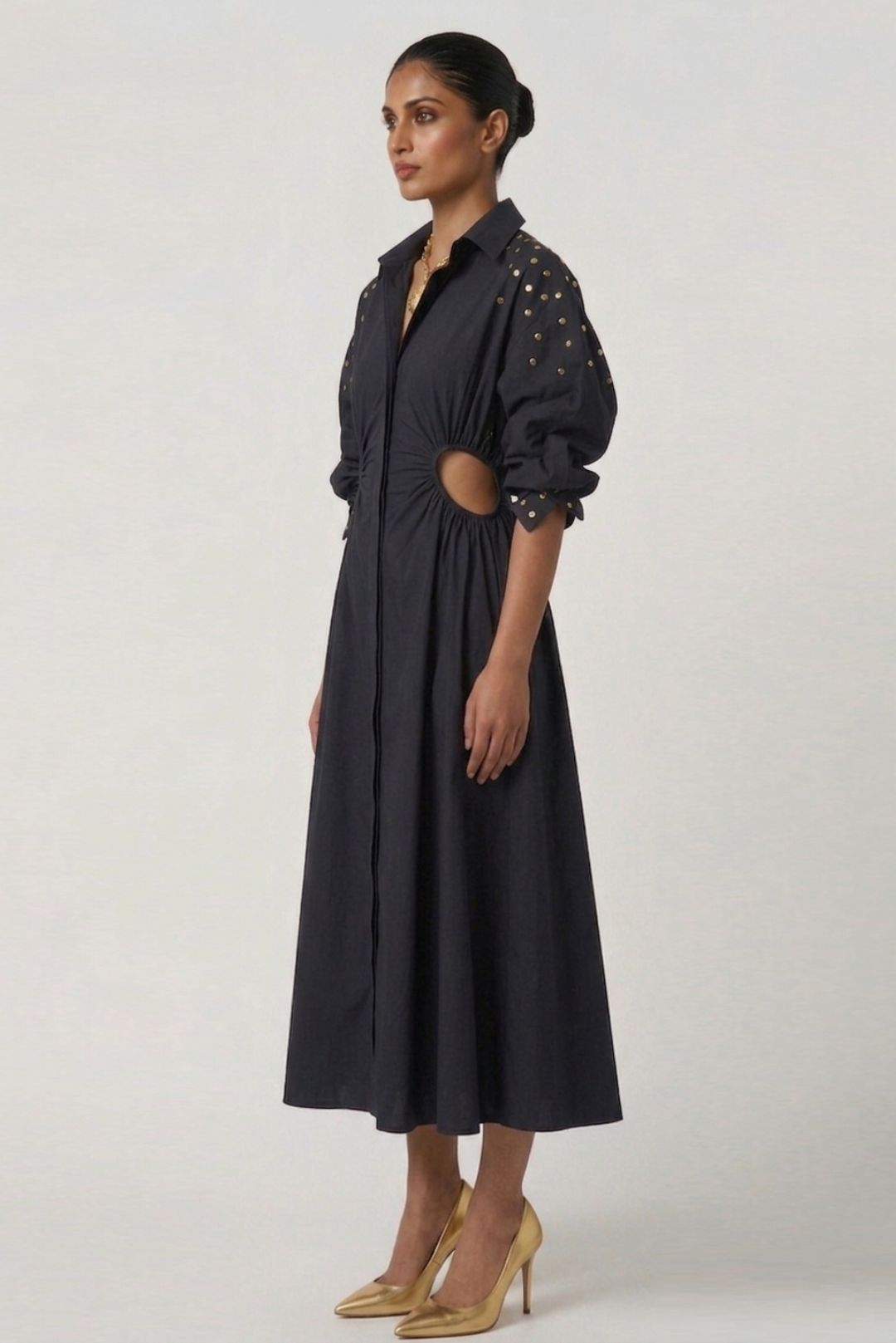 The Studded Shirt Dress
