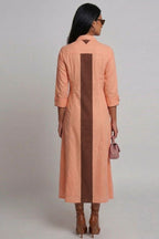 The Colorblocked A line Dress