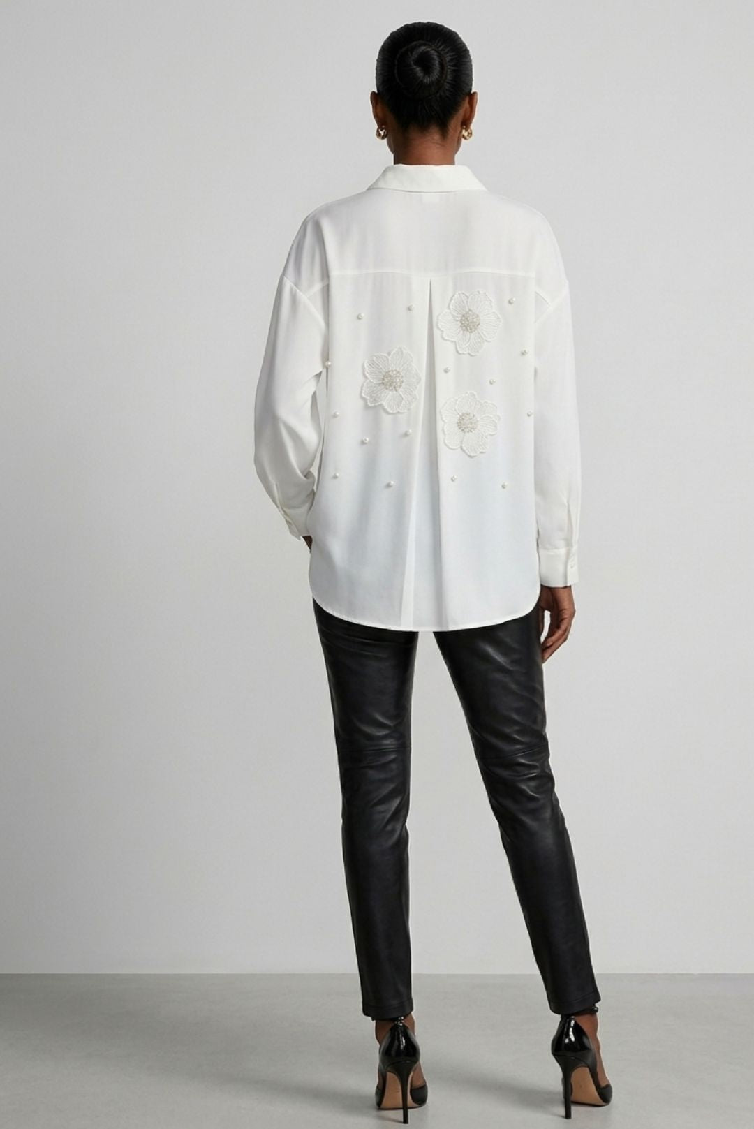 Flora Pearl Silk Shirt