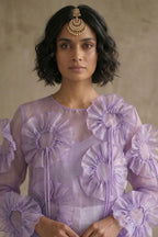 Lilac Galore Organza Top