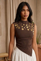 Bold Brown Top