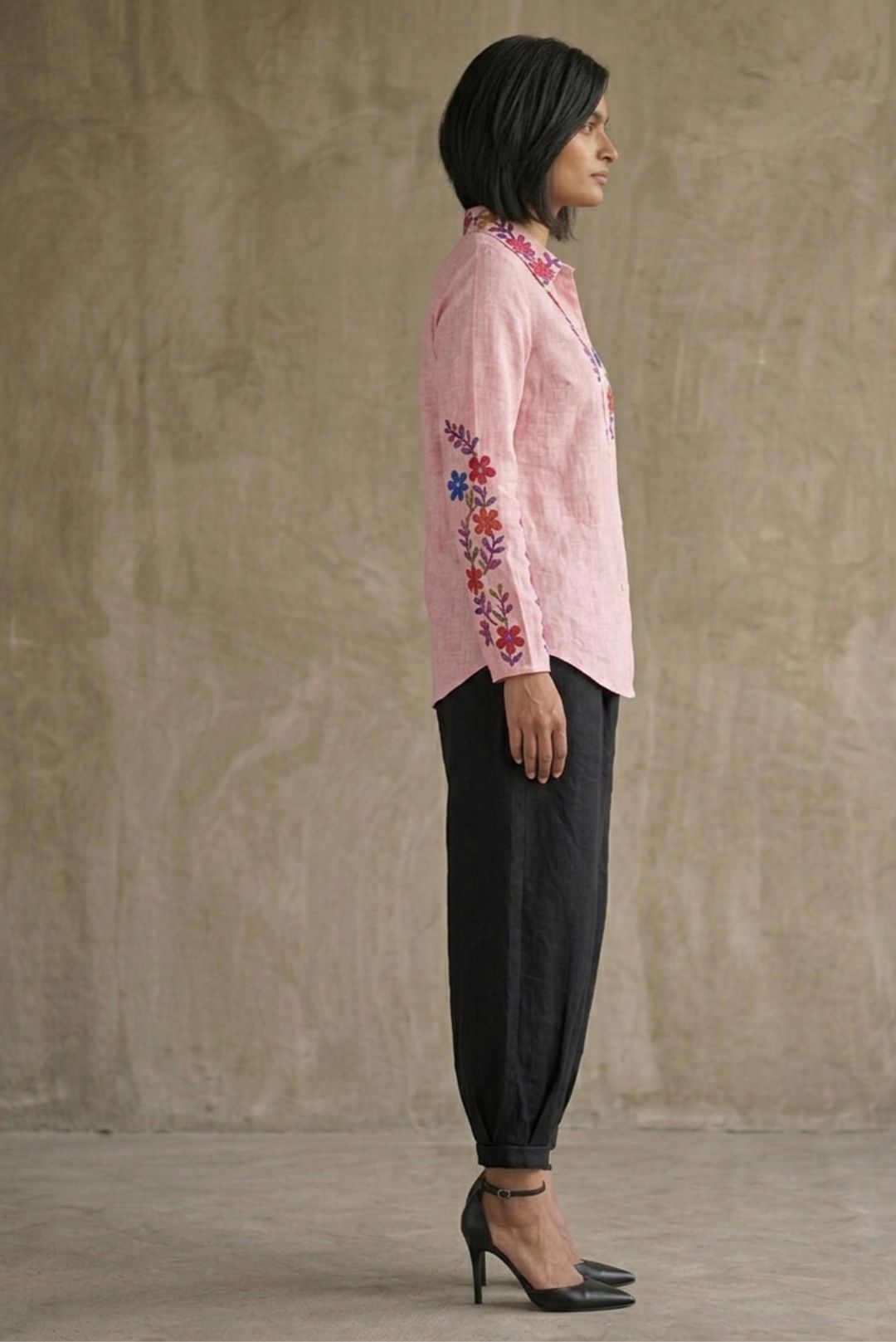Floral Symphony Cotton Shirt
