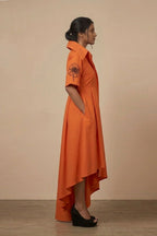 The Tangerine Statement Dress