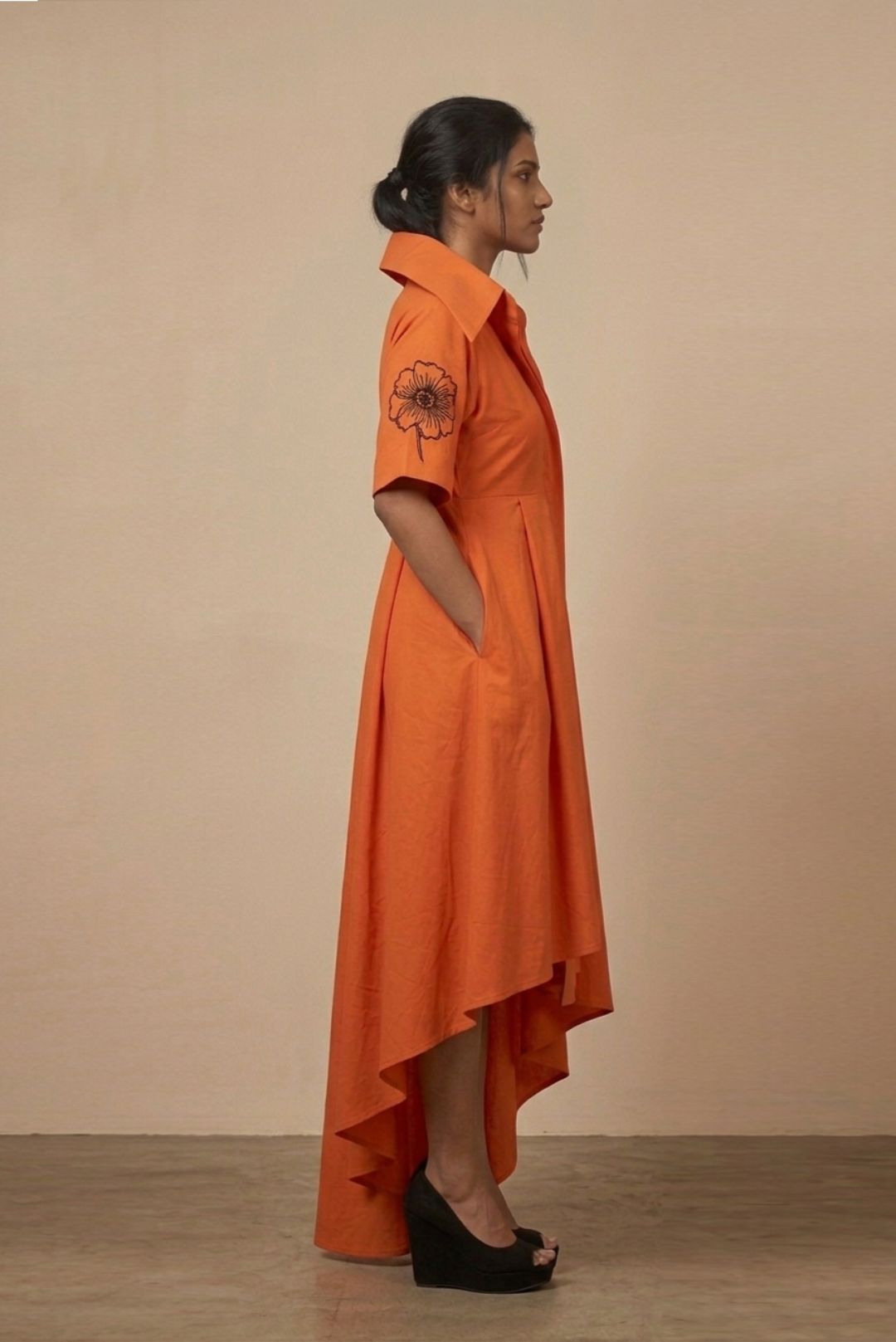 The Tangerine Statement Dress