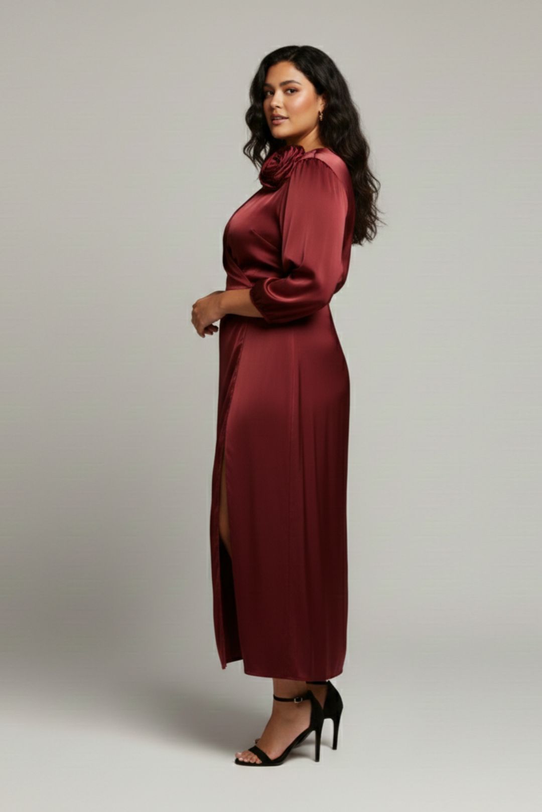 Maroon Datenight Dress