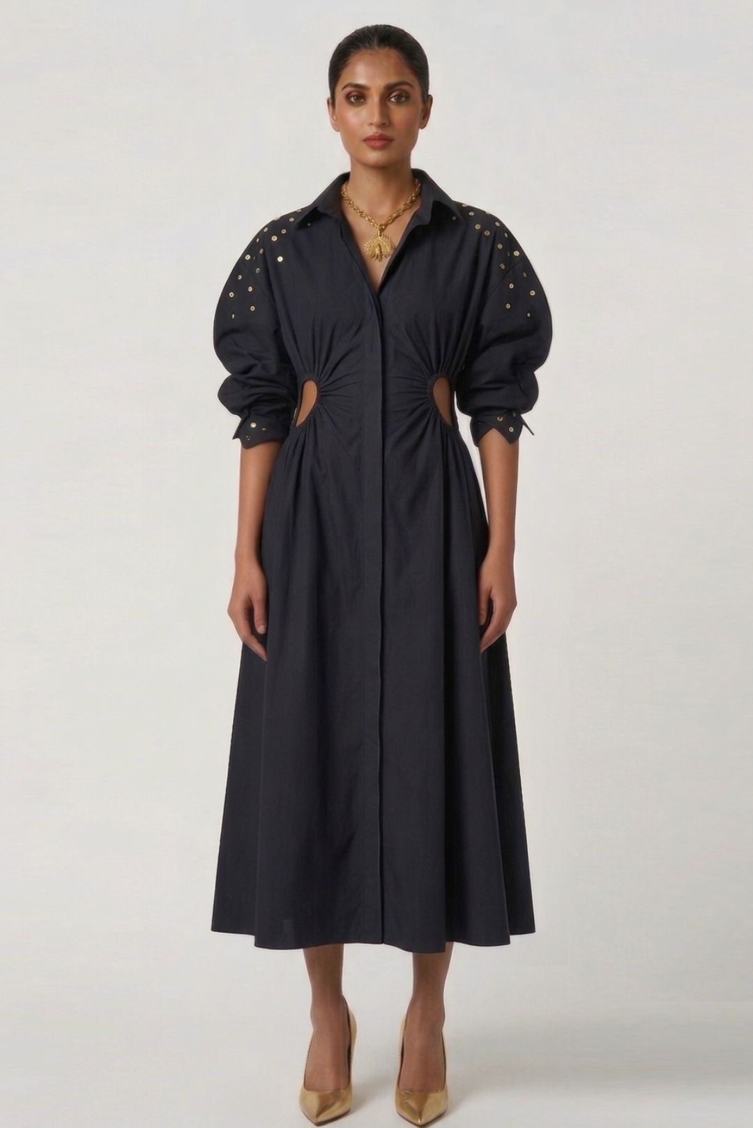 The Studded Shirt Dress