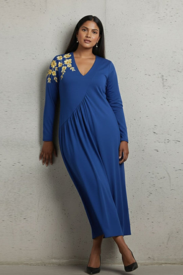 Blue Flora Dress