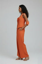 Tangerine floral Co-ord Set