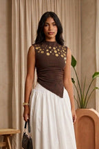 Bold Brown Top
