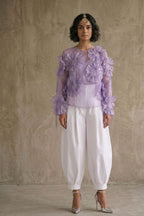 Lilac Galore Organza Top
