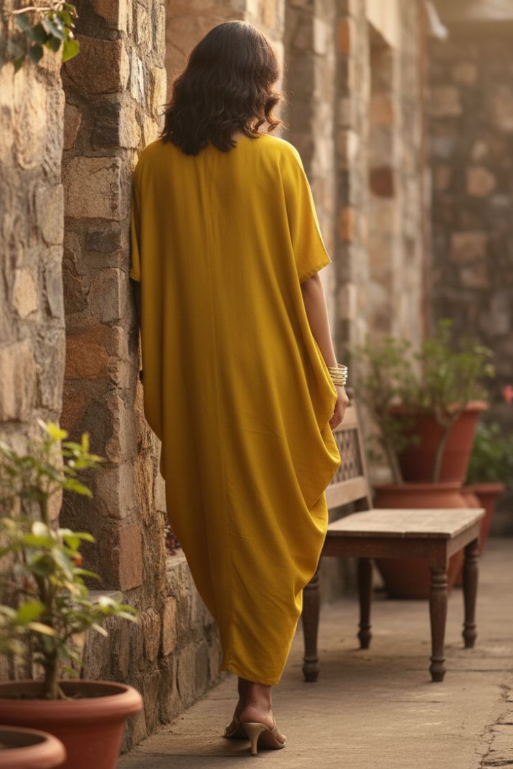 Draped Cowl Dress
