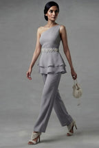 Misty Cloud peplum Co-Ord Set