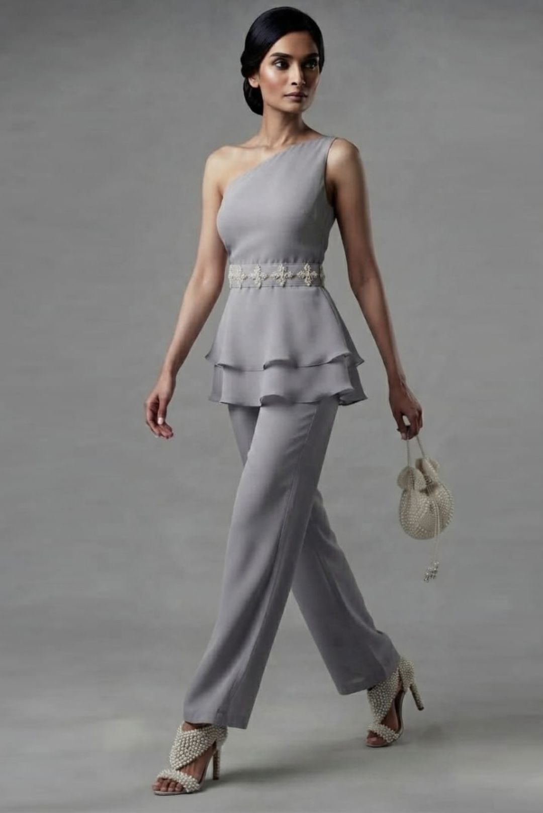 Misty Cloud peplum Co-Ord Set