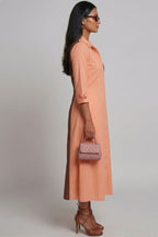 The Colorblocked A line Dress