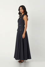 Flared  Belt Dress